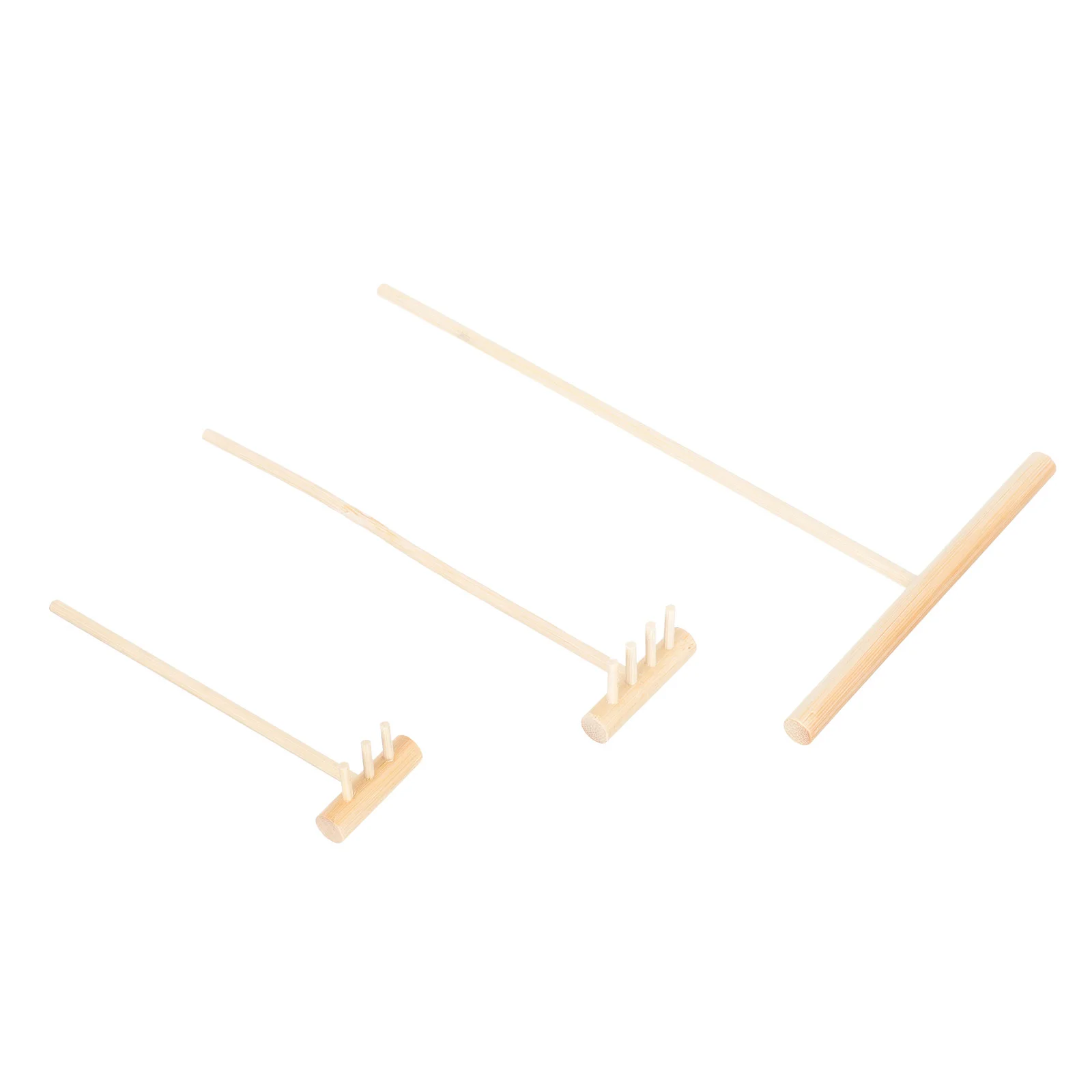 

3Pcs Zen Rakes Push Tool Sand Table Mini Rakes Sand Painting Bamboo Rakes