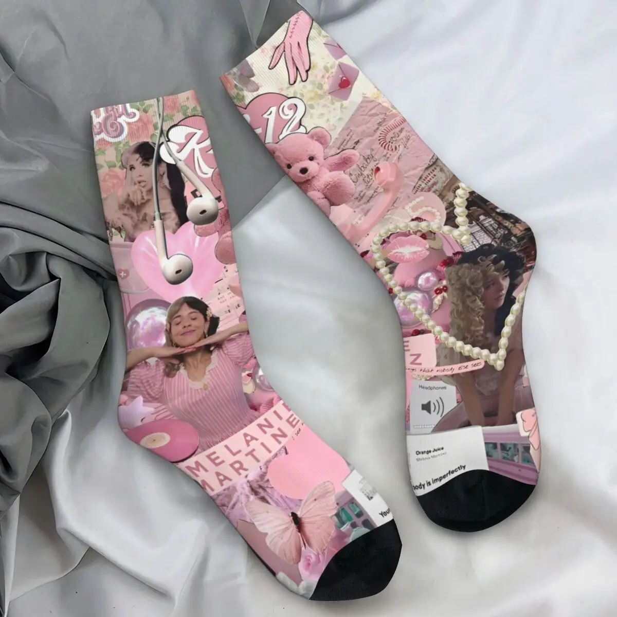 Носки с рисунком Melanie Martinez музыкальная певица чулки в стиле Харадзюку осенние