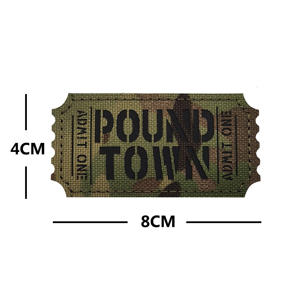 Черная нашивка с буквами к/ф Хамса для сумок шляп рубашек