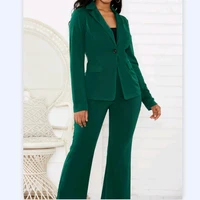 color casual suit womens suit office two piece long sleeved suit jacket trousers autumn two piece streetwear womens clothing
