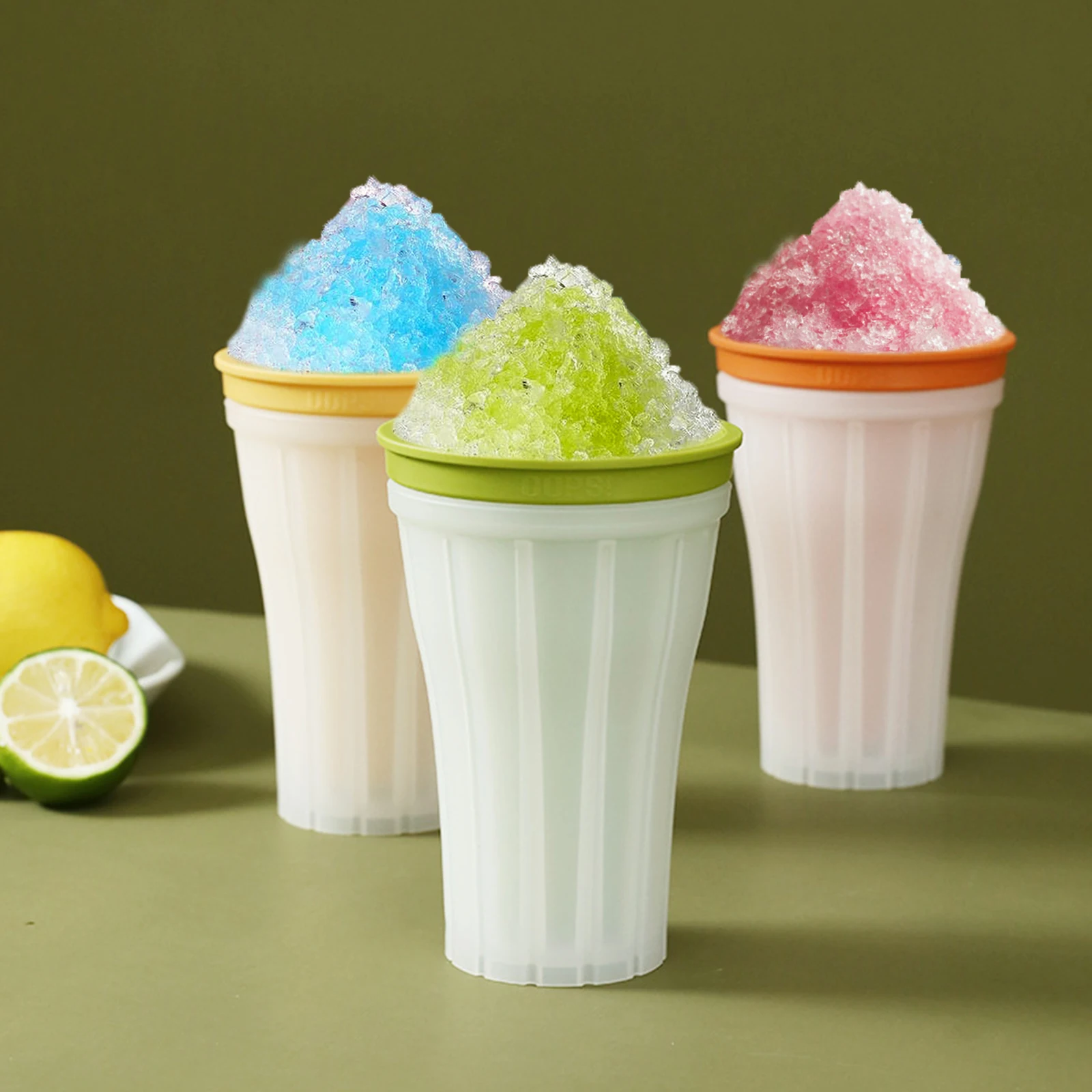 

DIY Slushy Cup 150mL Ice Maker Frozen Squeeze Cooler Mug Spill-proof Smoothie Cup for Summer Smoothie Mug Home Cooling Maker Cup