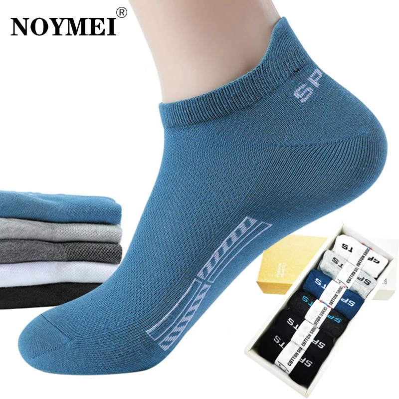 

NOYMEI 2023 Spring Summer Cotton For Men Mesh Breathable Deodorant Casual Thin Big Size Sock 10 Pairs