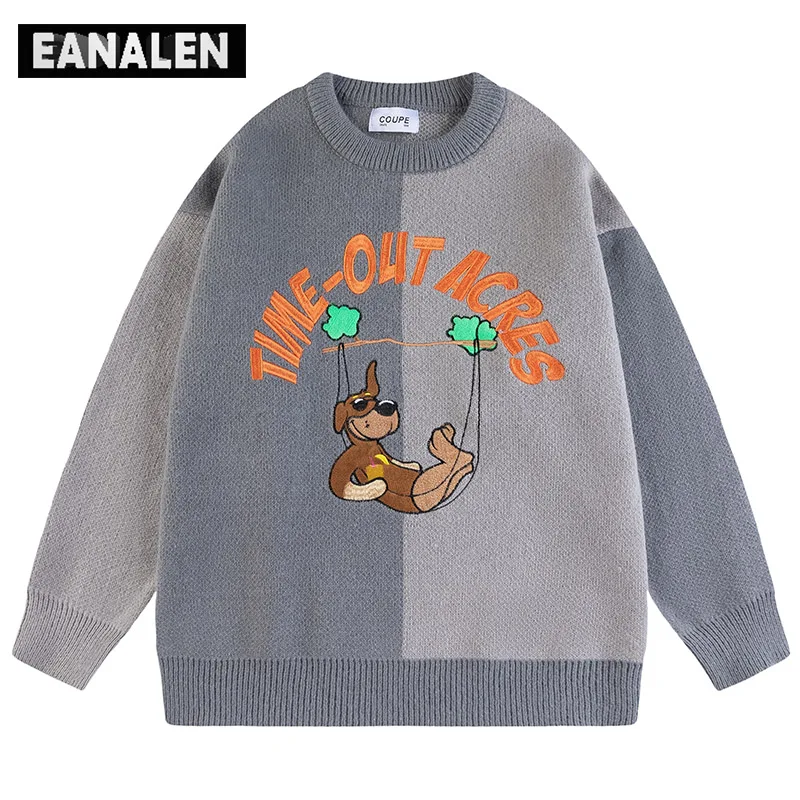 

Свитер в стиле Харадзюку в винтажном стиле с животными