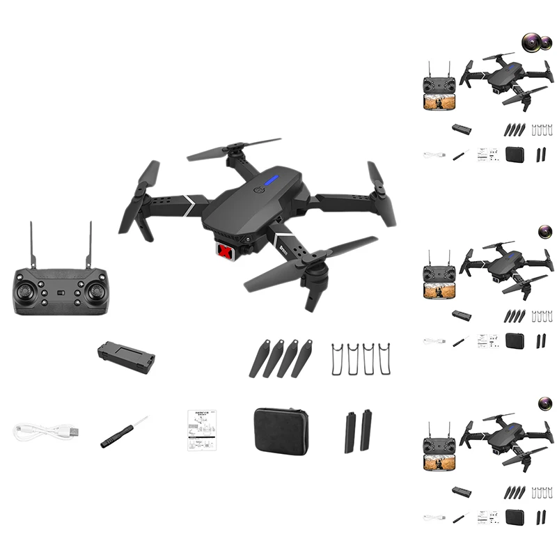 

E525pro Drone With Obstacle Avoidance Function Quadcopter HD Aerial Camera Remote Control Helicopter Toy Adult Toys