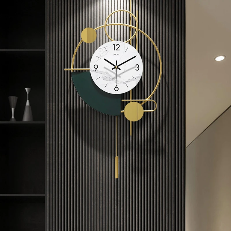 

Роскошные Настенные часы, современные металлические минималистичные Кухонные цифровые домашние часы для гостиной, креативные стильные на...