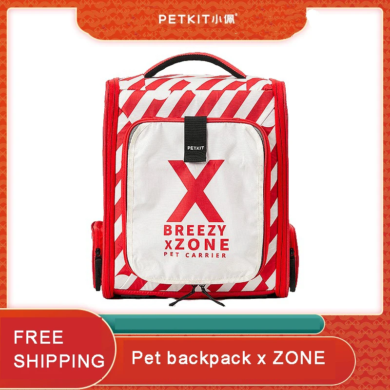 

PETKIT Expandable Portable Pet Puppy Traveling x ZONE Pet Backpack Cat Carrier Backpack Foldable Breathable Outdoor bag