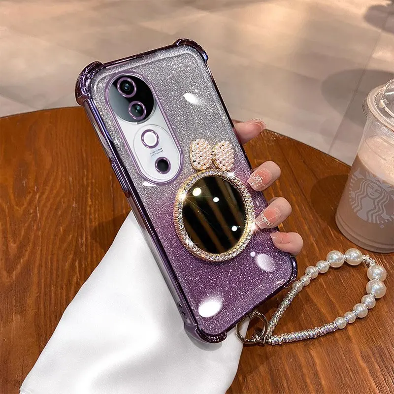 V 40 зеркальный жемчужный браслет фотоэлементов для Vivo V40 V29 V27 V30 pro V29Lite Y38 Y58 Y78 Y77 Y36