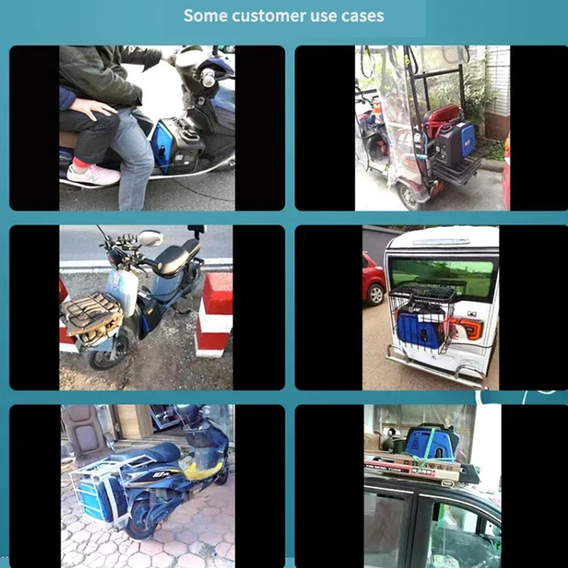 ZQ1000 Четырехтактный бензиновый генератор 700 Вт Электрический двухколесный