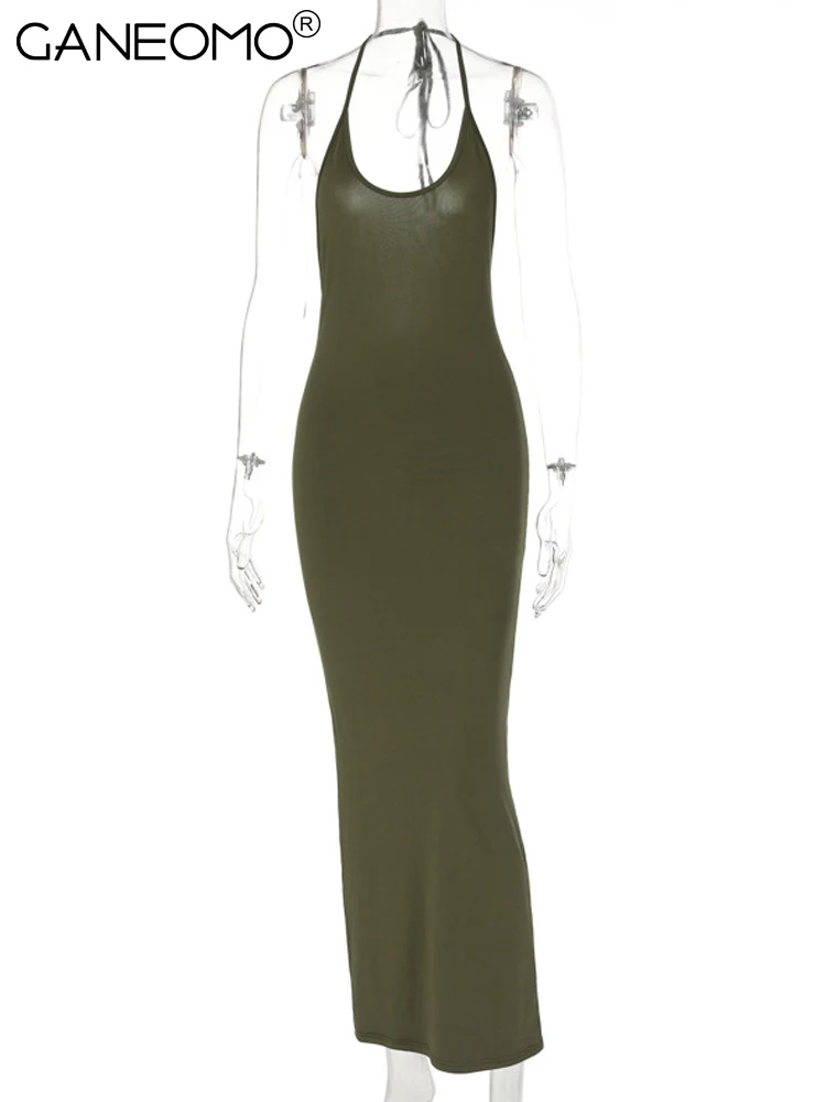 Женское трикотажное облегающее платье макси Элегантное Длинное Платье с