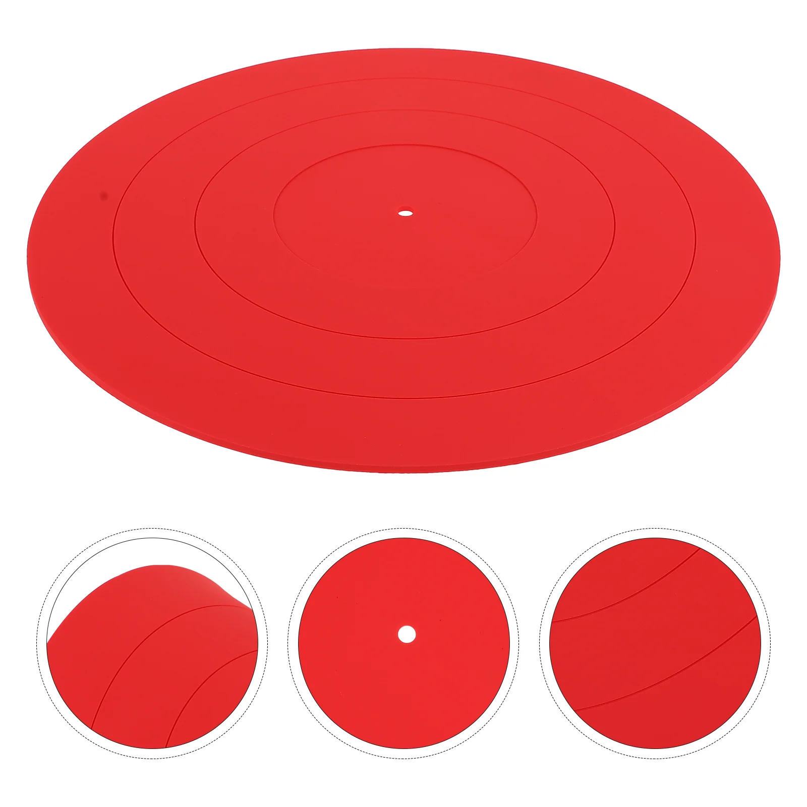

Mat Turntable Record Vinyl Platter Silicone Slipmat Pad Turntables Cork Audio Lp Accessories Disc Static Records Anti Mats