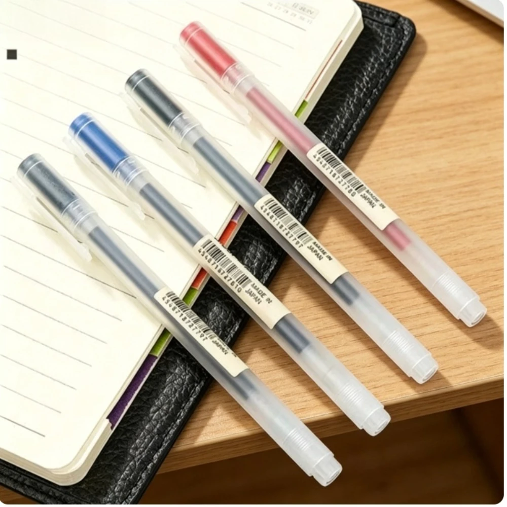 Фото Сменные стержни для гелевых ручек MUJI 0.38/0.5 мм, набор для офиса, учебы и бизнеса, черные/красные/синие/темно-синие №4