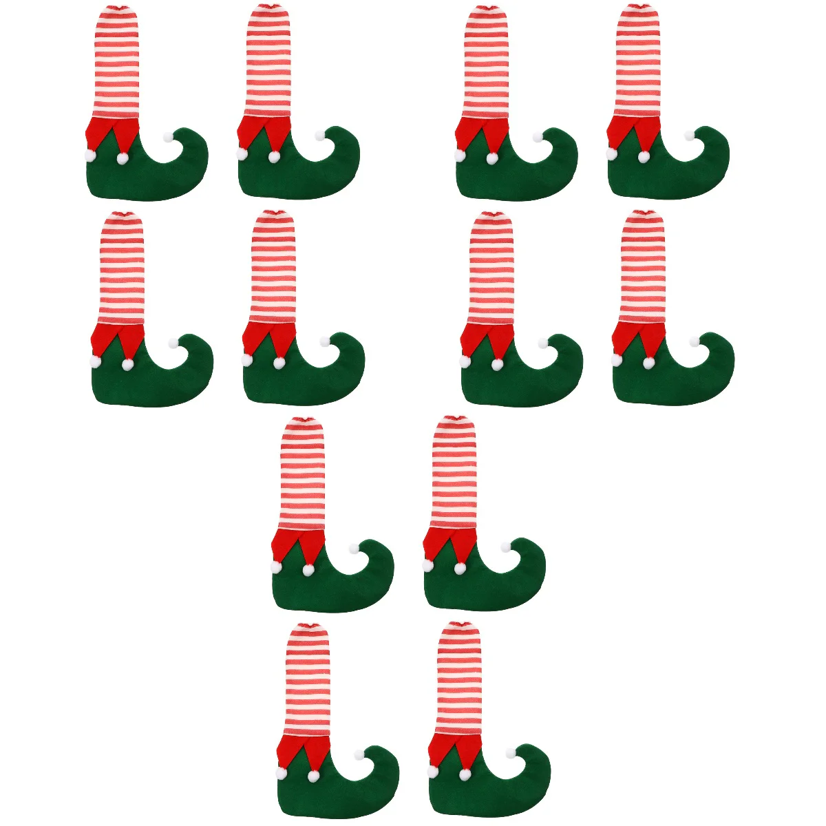 

Chair Leg Christmas Cover Elf Furniture Caps Socks Feet Shoes Booties Table Covers Holiday Sleeves Desk Set Decoration Slipper