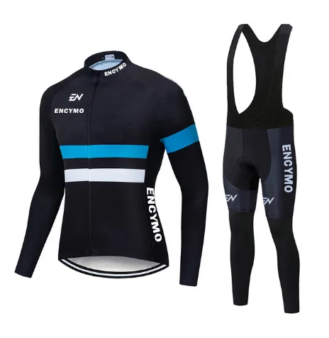 

New style Cycling Jersey Set Long Sleeve Mountain Bike Clothes Wear Men Racing Bicycle Clothing Ropa Maillot Ciclismo ENCYMO