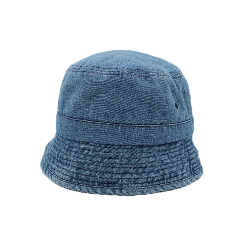 

Ladies Youth Denim Hat Summer Cap Unisex Sun Protection Fashion Cotton Bucket Caps Outdoor Hiking Women Vintage Korea Hats