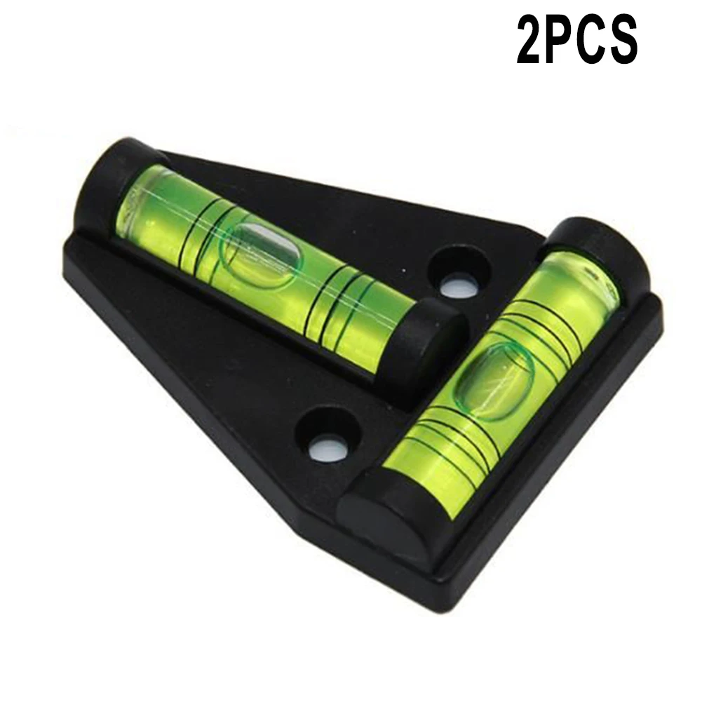 

2Pcs T Type Spirit Level High Precision Level Bubble T-type Scope Triangle Level Measuring Kit Bullseye Level Bubbles