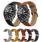 Ремешок кожаный для Samsung Galaxy Watch Active 2 Active 3 Gear S2, браслет для Huami Amazfit bip, 22 мм