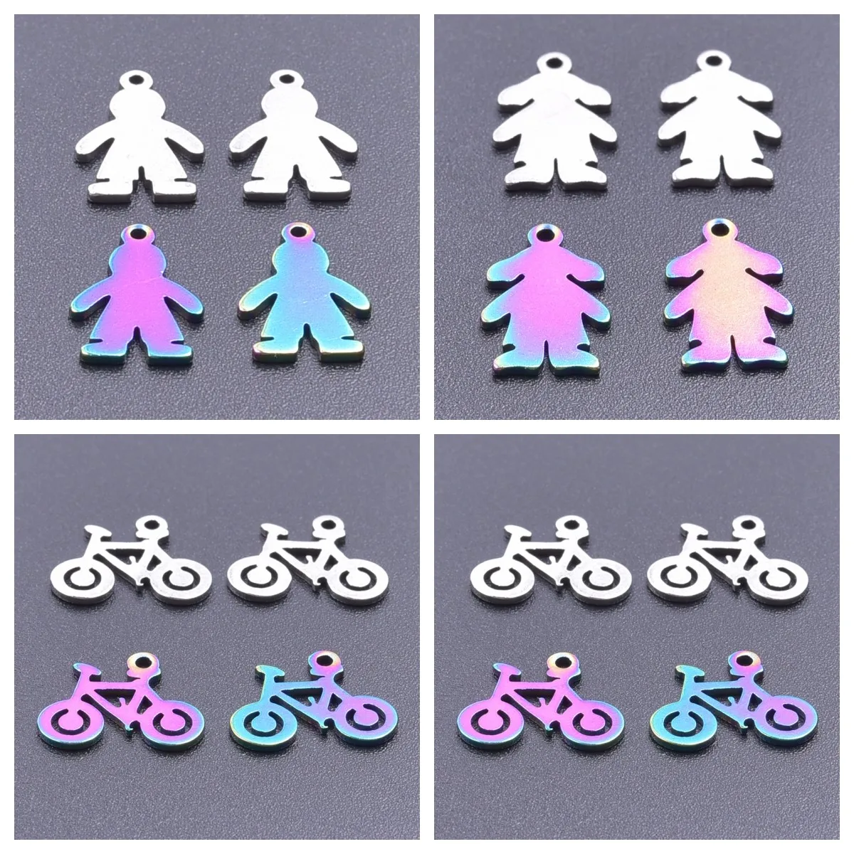 

10-20pcs New Fashion Cute Boys Girls Bicycle Charms Metal Bike Pendant For Jewelry Making Findings DIY Necklace Earrings Jewelry