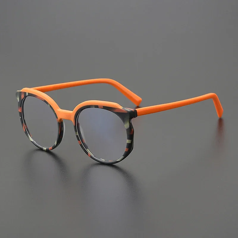 Модная овальная оправа для очков из ацетатного волокна индивидуальная Мужская