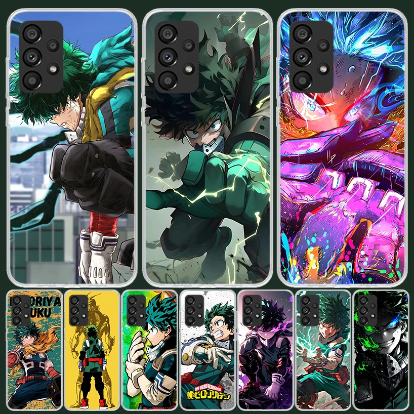 Фото Чехол для телефона Midoriya Izuku Deku MHA My Hero для Samsung Galaxy A52 A42 A32 A22 A12 A02S A72 A51 A41 A31 A21S A50S A71 A40 A30S A1 №1