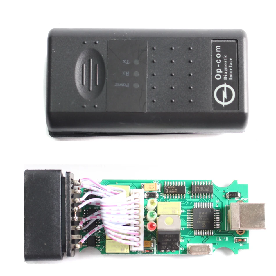 Инструмент для диагностики сканера OP COM V1.59 V1.99 FW OP-COM с чипсетом PIC18F458 обновлением