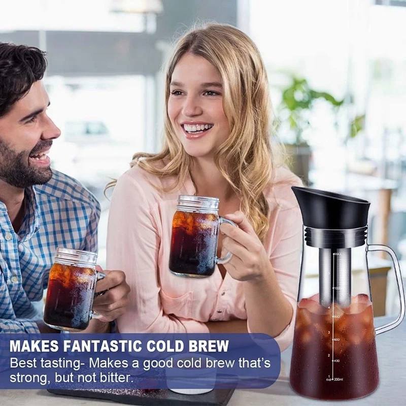Кофеварка холодного приготовления кофеварка для кувшин чая прочное стекло и