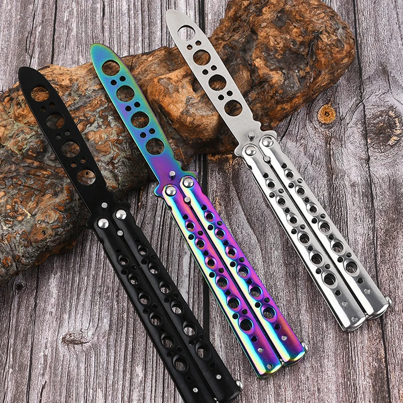 Портативный складной нож-бабочка Balisong тренировочный карманный нож из