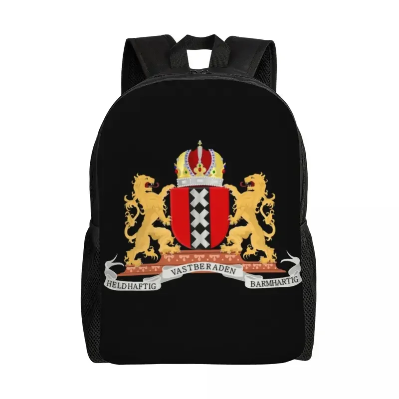 Рюкзаки с флагом Нидерландов и Истории Амстердама для мужчин женщин школьная