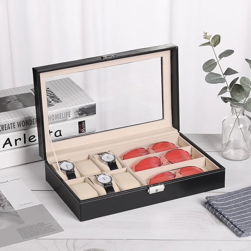 Чехол для часов WellZone черный/коричневый цвет размеры 6x3