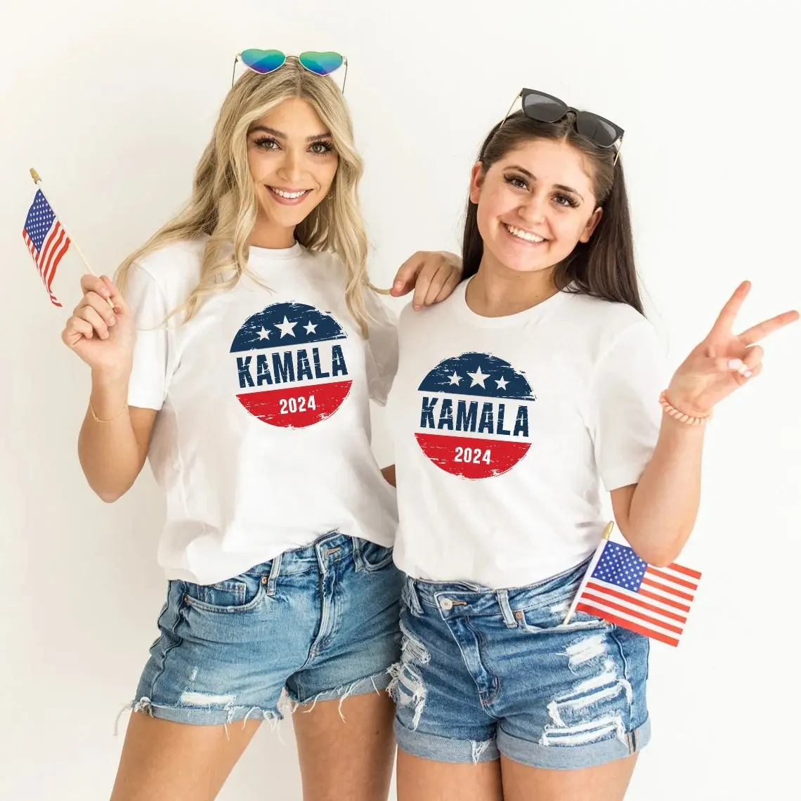 Футболка Kamala 2024 президент Мадам раллийное выборы демократичная вечеринка