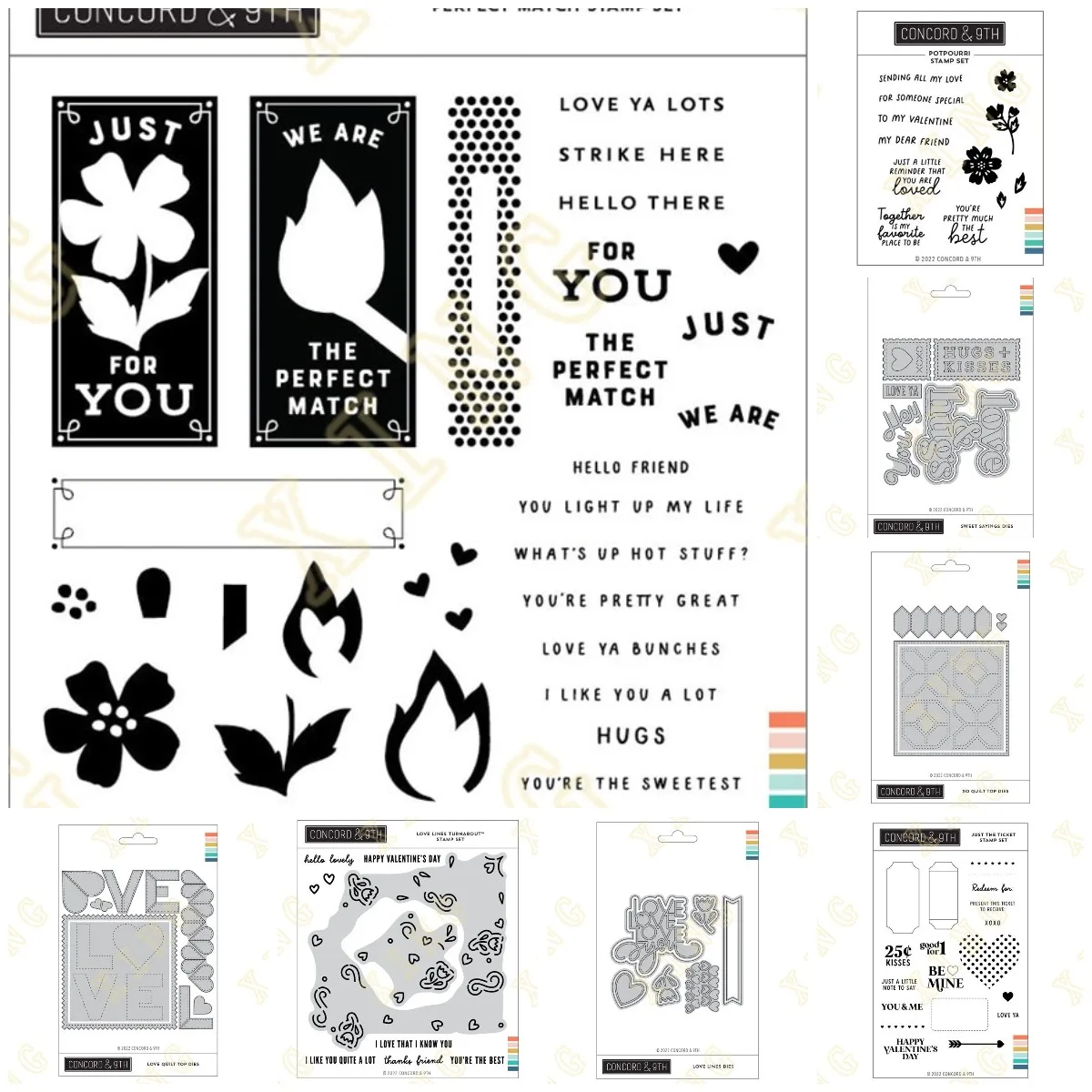 

Valentine's Day Love Lines Sweet Sayings New Metal Cutting Dies and Stamps Scrapbooking Diy Decoration Craft Embossing Stencil