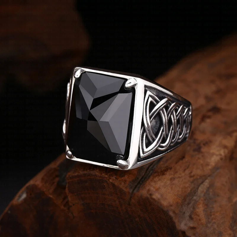 Мужские кольца из серебра 925 пробы BOCAI S925 в стиле ретро с неизменным ротанговым