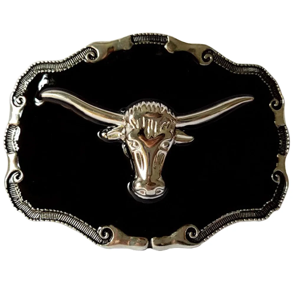 

Western Cowboys Rodeo Bull Belt Buckle for Men 40mm Width Belt Quanlity Black Planting Evillas Para Cinturon Hombre Dropshipping