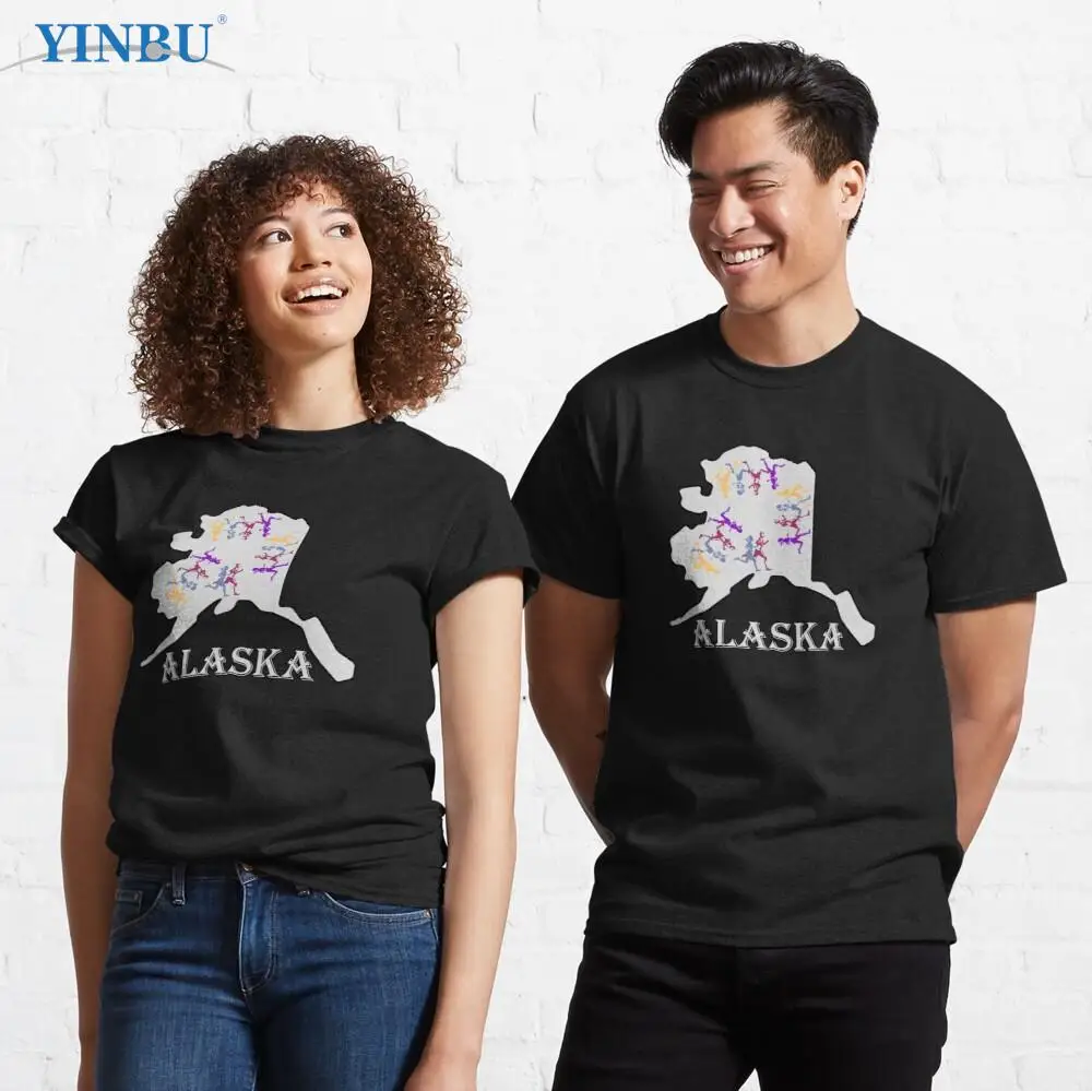 

Run Around Alaska t shirt fashion men clothing 2023 funny shirt