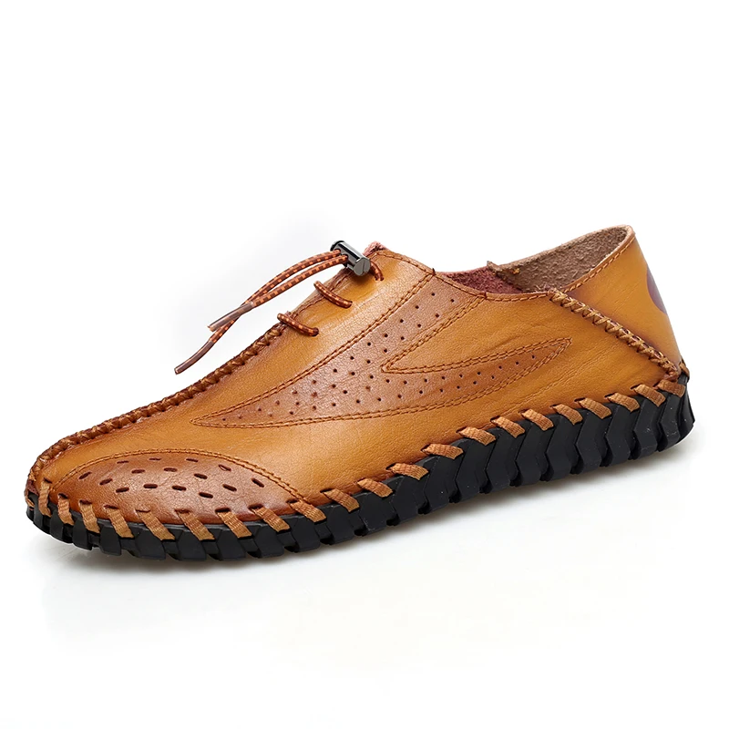

Summer Shoes for Male Genuine Leather Casual Flats Men Soft Leather Loafer Breathable Mesh Shoe Homme Driving Footwear Moccasins