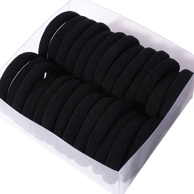 50/100Pcs High Elastic Hair Bands for Women Girls Black Hairband Rubber Ties Ponytail Holder Scrunchies Kids Hair Accessories 5
