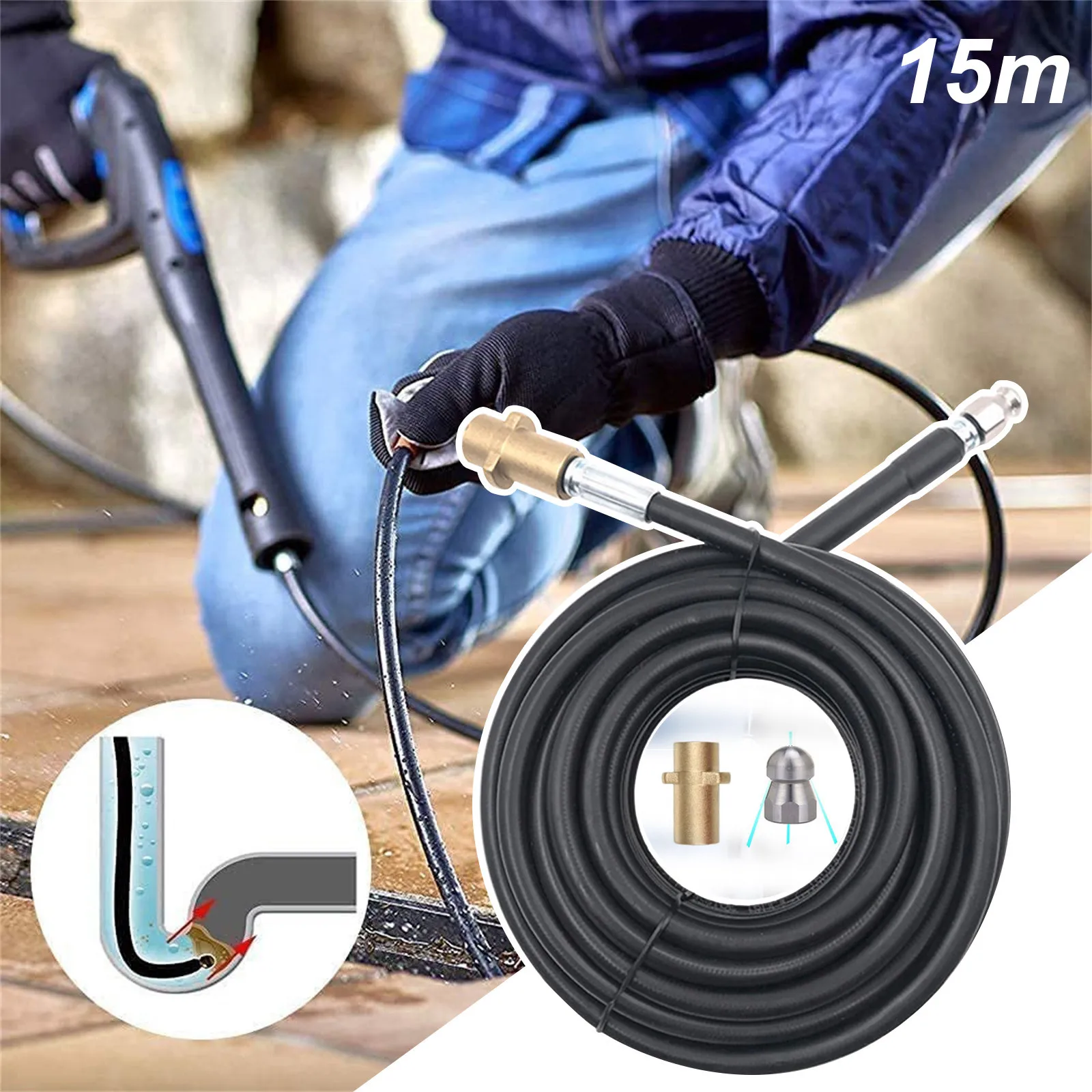 

Шланг для очистки сточных вод, 15 м