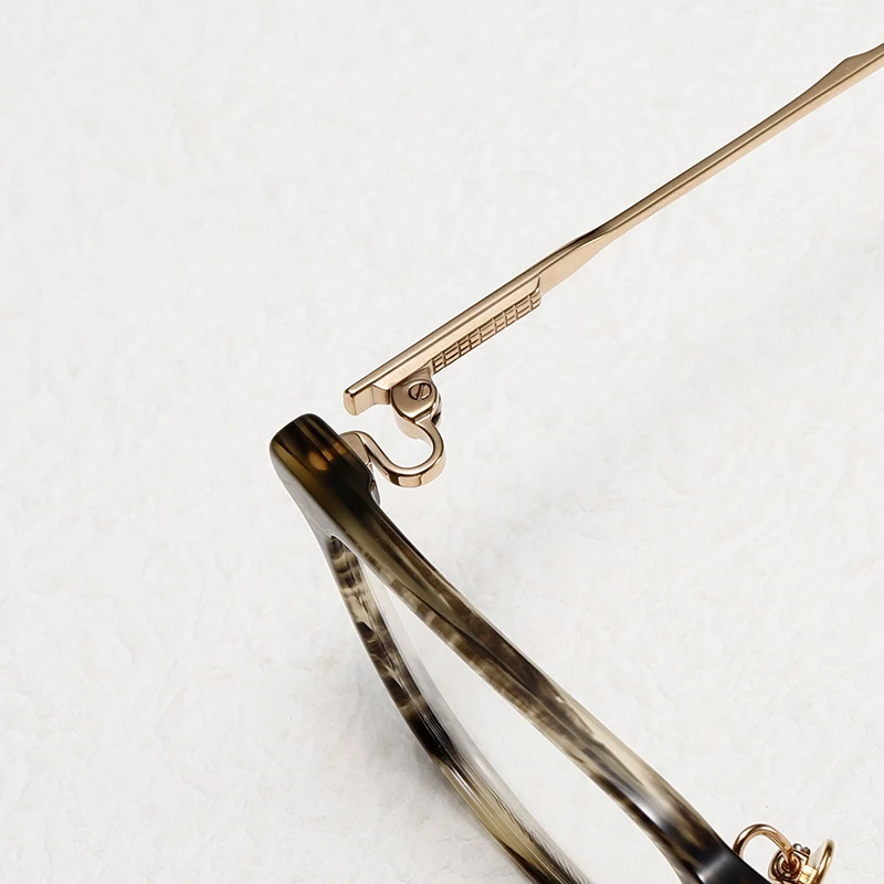 Японские Брендовые мужские квадратные очки с оправой ацетатные титановые ручной