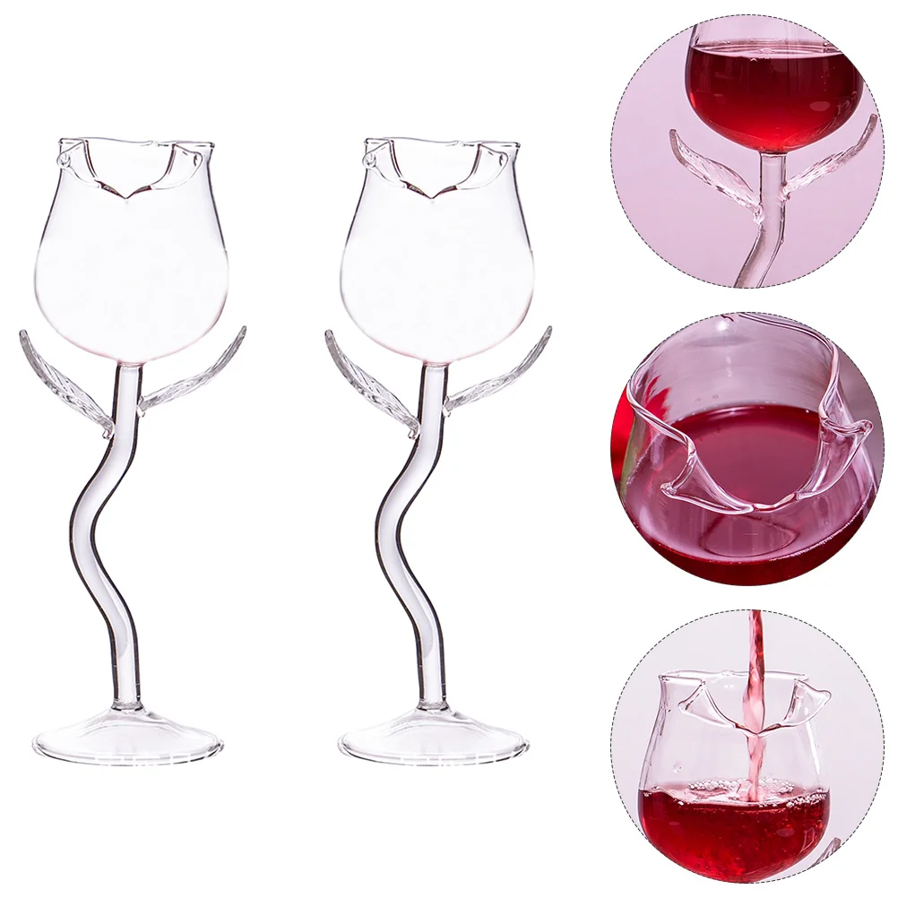 

2 Pcs Espresso Martini Glasses Bourbon Mojito Old Fashion Cocktails Cup Insulated Tumbler Champagne Goblet Drink Rose