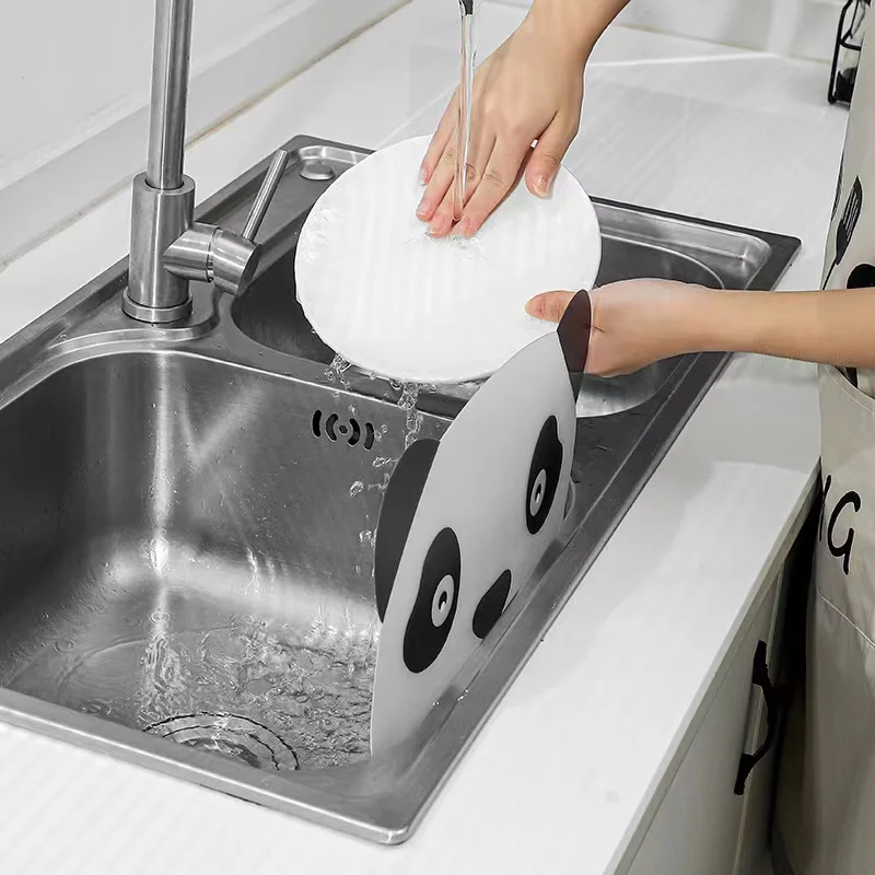 

1Pc Kitchen Sink Water Splash Guards with Sucker Waterproof Screen Dish/ Fruit Vegetable Washing Anti-water Board Baffle Plate