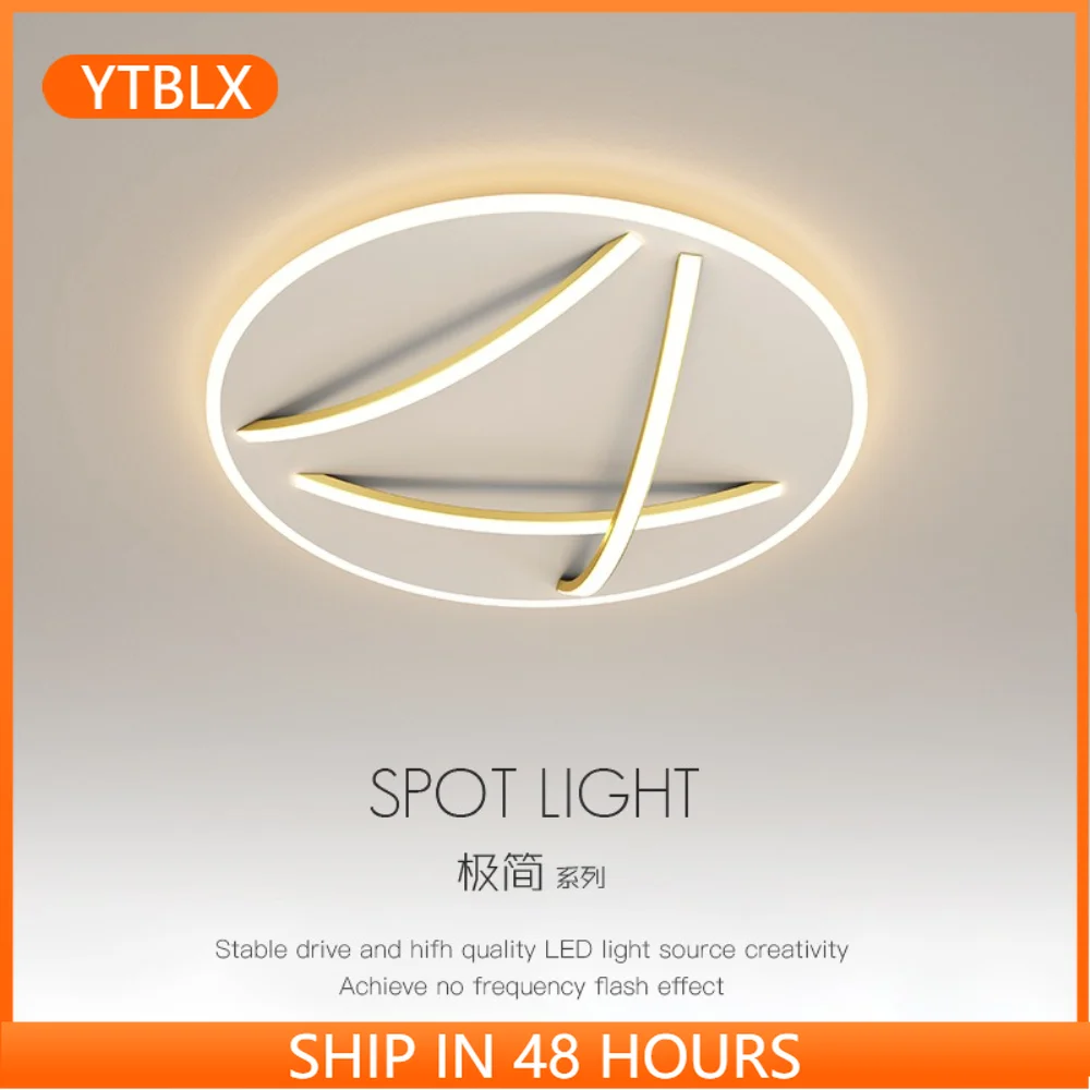 

Simple Modern LED Ceiling Light Dining Living Room Surface Mount Panel Lamp Study Bedroom Home Deco Creative Lighting Fixtures