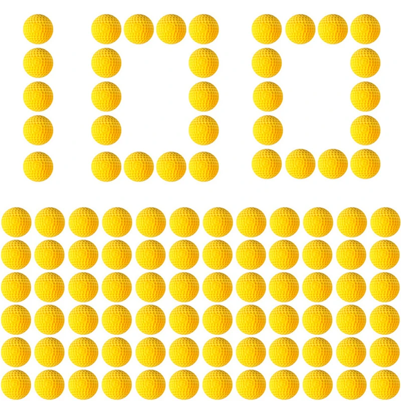 

100 шт. круглые шариковые пули, запасные дротики для серии Nerf Rival (желтый, синий, красный, зеленый, оранжевый)