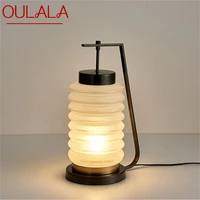 oulala chinese style table lamp modern simple creative glass desk light led home decorative study bedroom