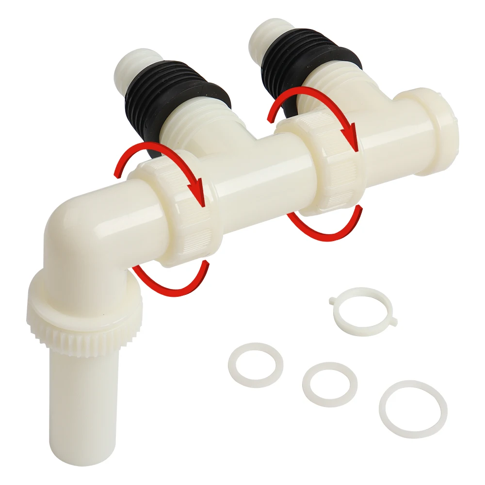 Шланг для сточных вод с двумя фургонами адаптер труб диаметром 28 5 мм внешний