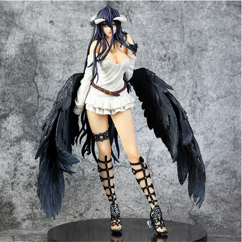 

Фигурки аниме Overlord Albedo, новинка, экшн-фигурки Overlord III Albedo с крылом So-Bin, ПВХ, коллекционные куклы, модели игрушек, 21 см