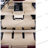 leather car floor mats for toyota highlander 2013 2014 2015 2016 2017 2018 2019 kluger accessories seat cover carpet 3 line 7