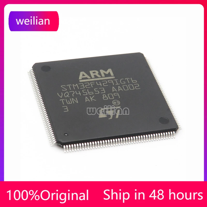 

New genuine STM32F429IGT6 LQFP-176 Cortex-M4 32-bit microcontroller M CU IC chip