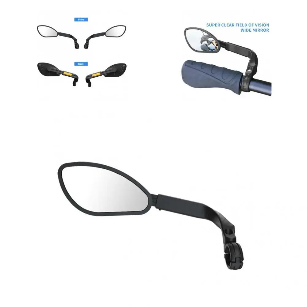 

Handlebar Mirror Left/Right Stainless Steel Rotating Flexible Bike Handlebar Mirror Bike Rear View Mirror Bike Mirror