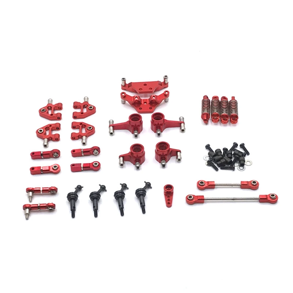 

Metal Full Set Upgrade Parts Swing Arms Shock Absorber Drive Shaft for Wltoys 284131 K969 K979 K989 P929 1/28 RC Car 2 Red
