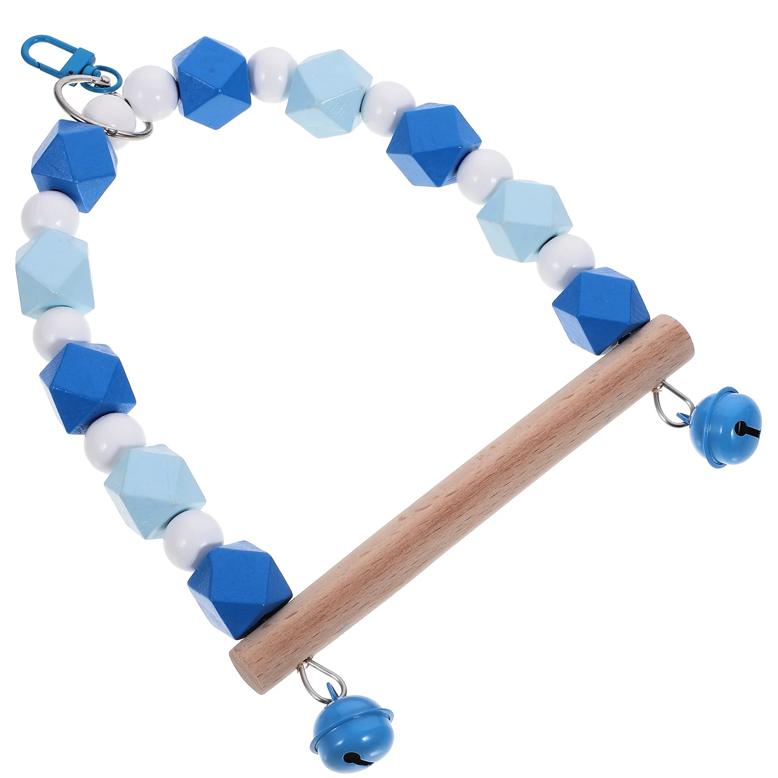 

Bird Perch Parakeet Toy Toys Branch Cage Decor Balance Train Parrot Wooden Standing