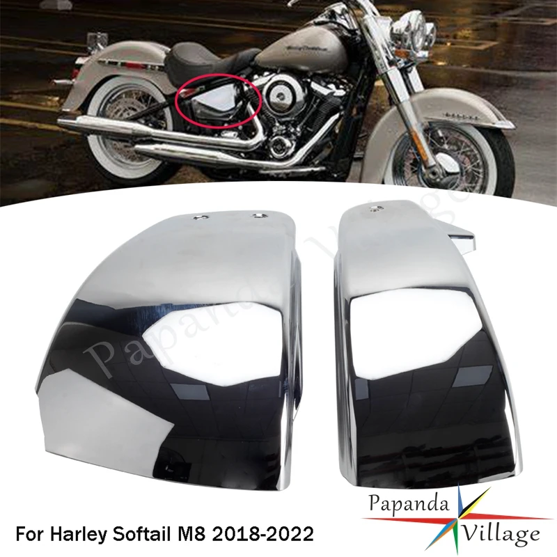 

Мягкие боковые Чехлы для аккумуляторов из АБС-пластика для Мотоциклов Harley Softail FLDE FLHC 114 FLHCS FXBBS FXLRST FLSL FXST 2018-22